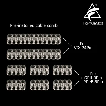 FormulaMod NCK3 Series PSU Cablu de Extensie Kit , Culoare Solidă Cablu Mix de Combo-300mm ATX24Pin PCI-E8Pin CPU8Pin Cu Faguri