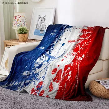 Drapelul național Flanel Pătură de Imprimare 3D Colorate Semn Fleece Pătură pui de Somn Birou Canapea Moale Arunca Pătură Picnic Pătură de Călătorie