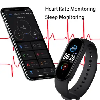 M5 Bărbați Femei Fitness Tracker Sport Inteligent Ceas Bratara Heart Rate Monitor De Presiune Sanguina Sănătate Bratara Smart Band