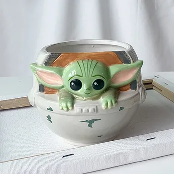 Disney Star Wars Yoda Copilul Ceramice Cana De Apa Mandalorian Desene Animate Biroul De Acasă Cupa Personalitate Interesantă Cupa