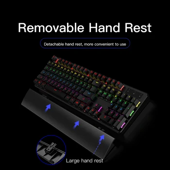 Cu fir Gaming Keyboard Albastru Negru Comuta Tastatură Mecanică RGB cu iluminare din spate 104 taste Anti-ghosting Laptop PC Gamer Tastaturi Roz
