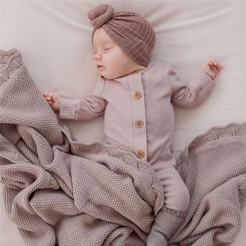 2020 Nou-născut Copii Baby Boy Fata de Turban Bumbac Beanie Hat Toamnă Caldă Moale Capac Solid Melc lână Tricot Moale Folie de Copii pălărie