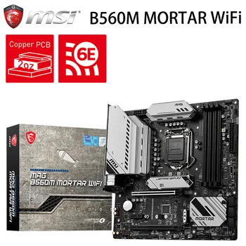 Noua Placa de baza MSI MAG B560M MORTAR WIFI, Socket LGA1200 Memorie DDR4 PCI-E 4.0 M. 2 SATA Wireless Original Desktop Placa de baza