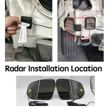 Masina BSD BSM BSA Zona Orb de Avertizare la fața Locului cu Mașina Oglinda din Spate Sistem de Detectare Radar Pentru Audi Q3 8U 2011~2018