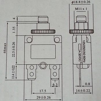 Întrerupător de Circuit limitator de Suprasarcină Siguranța Comutatorului 3A 4A 5A 6A 8A 10A 15A 20A 30A