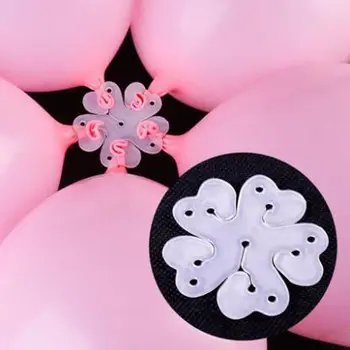 10 BUC Balon de plastic Foaie Forma de Floare Clip Petrecere de Ziua