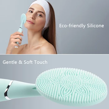Mini Electric Facial De Curățare Perie Sonic Vibrator Rezistent La Apa Porilor Filtrului De Fata Spălare Perie Masaj Din Silicon De Frumusete De Îngrijire A Pielii