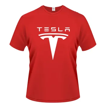 2021 Noul Tesla de Vară pentru Bărbați Digital Print T-Shirt Suport Tricou Respirabil Solid Top Casual Supradimensionat tricou 110-6XL