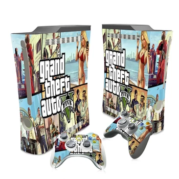 Grand Theft Auto V GTA 5 Piele Autocolant Decal Pentru Consola Xbox 360 și Controlere Piei de Autocolante de Vinil pentru Xbox360