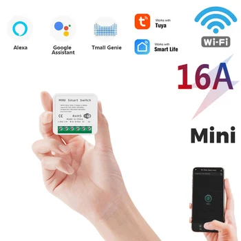 DIY WiFi Smart Light Switch Întrerupător Universal Timer Inteligent APP de Viață fără Fir Control de la Distanță Funcționează Cu Tuya Alexa de Start Google