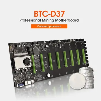BTC-37 Miner Placa de baza CPU Set 8 Video Slot pentru Card de Memorie DDR3 Integrat Interfață VGA Consum Redus de Energie