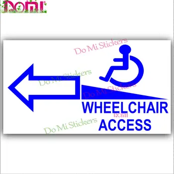 DOMI Rampă de Acces Autocolant Semn turiști cu Handicap de Mobilitate Săgeată Înainte,Mobilitate - Fata Spate Stanga Dreapta Săgeată