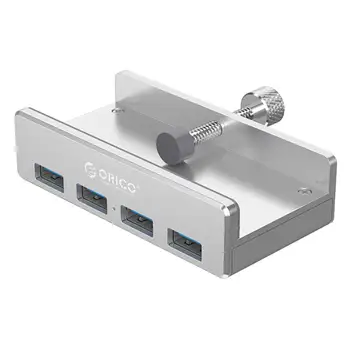 ORICO MH4PU Aluminiu 4 Porturi HUB USB 3.0 de Mare Viteză de Afișare Splitter Multi-Funcție de Puterea de Masă Adaptor de Montare Intervalul 10-32mm