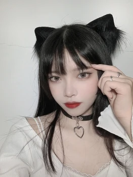 Kawaii Accesorii Urechi De Pisică Lolita Cosplay Păr Pluș Gotic Danganronpa Moda Bentita Catelus Fata Clipuri Anime Accesorii