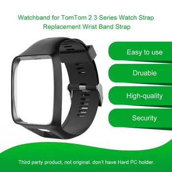Silicon de Înlocuire Watchband pentru Tom Tom 2 Seria 3 Curea de Ceas Încheietura Banda Curea Pentru TomTom Runner 2 3 GPS Ceasuri