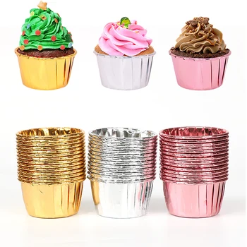 50pcs Tort Mucegai Briosa Cupcake Linie de Pahare de Hârtie Pentru DIY Decorare Tort Instrumente de Bicarbonat de Mucegai Bucatarie Accesorii Consumabile Partid