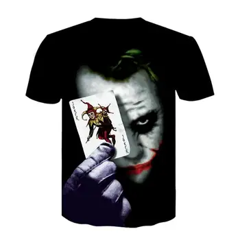 2021 Vara Clovn alb Joker 3D Printed T Camasa Barbati Fata Joker Casual sex Masculin tricou Clovn Maneca Scurta Camasi Amuzant T Streetwear