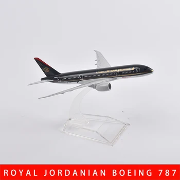 JASON TUTU 16cm ROYAL IORDANIAN Boeing 787 Avion Model de Avion de Aeronave Model de turnat sub presiune, Metal 1/400 Scară Avioane Dropshipping