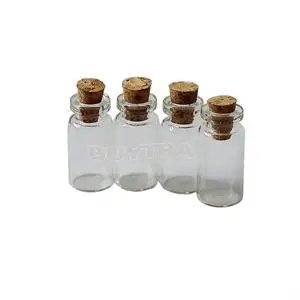 10 flacoane de sticlă mici sticle cu dopuri de pluta