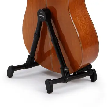 Portabil din Aluminiu, Podea Chitara Suport Reglabil Pliabil Suport pentru Toate Tipurile de Chitare Bas Ukulele și Viori Banjo