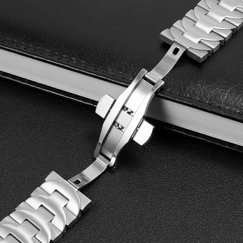 Pentru Panerai curea barbati bandă de oțel PAM441 111 solide din oțel inoxidabil catarama fluture lanț de ceas 24mm accesorii