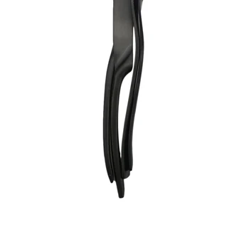 JANKNG 6Pcs/10buc Lux Negru Mat Cuțit de Friptură Cină Set de Tacâmuri din Oțel Inoxidabil Cuțit Set Tacamuri Tacamuri Set Cutite