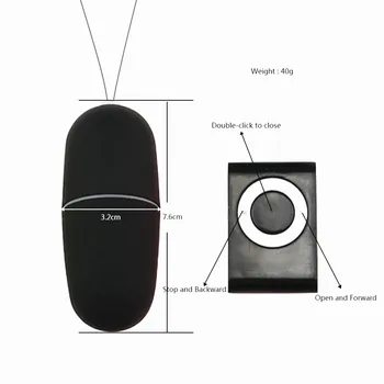 Wireless Vibratoare MP3 Stilul rezistent la apa Control de la Distanță Femei Vibratoare Ou Portabil Corp Masaj Sex Adult Jucarie Vibratoare Ou