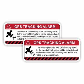 2pc engleză Bara de Navigare GPS Autocolante-Aceasta Masina Este Protejat De Urmărire GPS de Avertizare Autocolante de 4