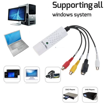 Kebidumei USB 2.0 cu cablu RCA adaptor convertor Audio Video Capture Card Adaptor PC, Cabluri Pentru TV, DVD, VHS dispozitiv de captare 630
