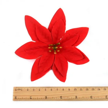 10buc 14cm Mătase Artificială Mare a Crescut Capete de Flori Pentru Acasă Decorare Nunta Scrapbooking Pom de Crăciun DIY Flori de Matase