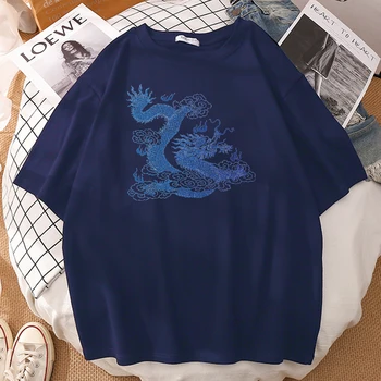 Minunat Dragon Japonez Tipărite Mens T-Shirt Sport Supradimensionat Topuri Simple Oversize T-Shirt De Moda De Mare Dimensiune T-Shirt Pentru Bărbați