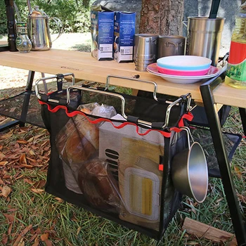 Picnic În Aer Liber Camping Grătar Portabil Ustensile De Depozitare Sac De Plasă Organizator