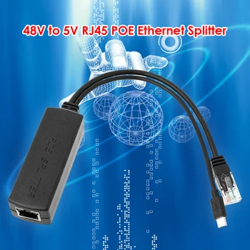 2.5 KV RJ45 Ethernet POE Splitter 48V la 5V Micro USB Putere Asupra Injector POE Splitter