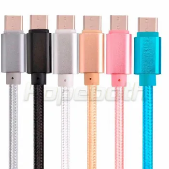500PCS Metal Împletit tip C Cablu USB 2A Durabil de Mare Viteză USB de Încărcare cablu de pachete de accesorii pentru Samsung s8 s9 pentru LG G5