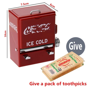 Personalizate retro coca-cola scobitoare cutie automat în funcție de stilul scobitoare recipient dozator din plastic raft decorativ o