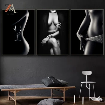 Sexy Nud Frumusete Poster Panza Pictura HD Imprimare Cuadros de Arta de Perete Decor Mural Pentru Casa Moderna Living Decorul Camerei Nu Fram