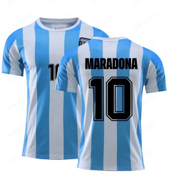 Bărbați Sport T-shirt Vara Maneca Scurta, Tricouri cu Uscare Rapidă Sport Personalizate Retro, 1986, Maradona # 10 Clasic T-Shirt