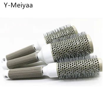 Y-Meiyaa 5 Dimensiune Rundă De Păr Pieptene Perie Nano Perie Termică Ceramice Ion Butoi Pieptene Frizer Salon De Coafură Instrument De Styling 20#