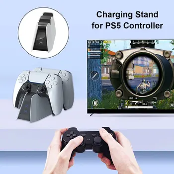 Pentru PS5 Controler Wireless Charging Dock Pentru DualSense Incarcator Dual Rapid de Încărcare Stație de Andocare Dock Pentru PlayStation5 Controller