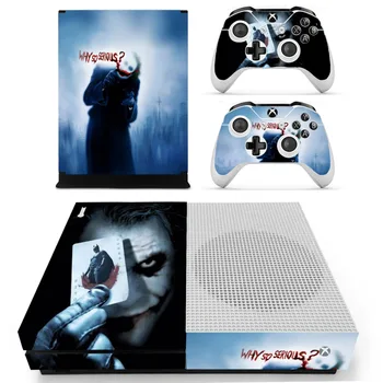 DC Joker Piele Autocolant Decal Pentru Microsoft Xbox One S Consolă și Controlorii de Piei de Autocolante pentru Xbox Slim Piele, Vinil