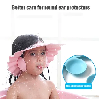 Reglabil Sampon Pentru Copii Capac De Duș Moi Pentru Urechi De Protecție Părul Se Spală Pălăria Pentru Copil Nou-Născut De Baie Scut Capac De Sampon Acopere Capul