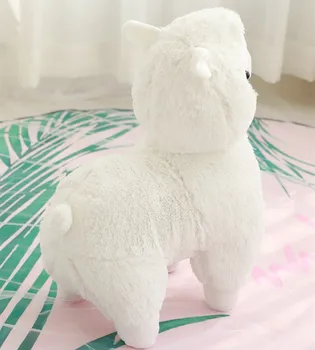 Curcubeu minunat Alpaca Papusa de Oaie de Pluș, Jucării Umplute Animale Perna 35cm Un Cadou de Ziua Pentru Copii
