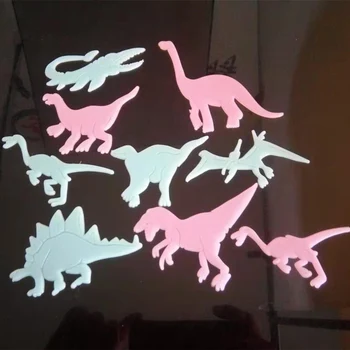 9/8Pcs Strălucire În Întuneric Dinozaur Luminoase Autocolante 3D Stereo Fluorescente Autocolante de Perete Autocolant Distracție Pentru Copii BDF99