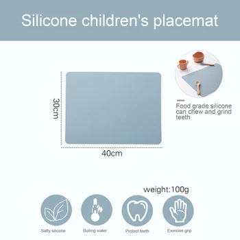 Copilul Silicon Placemat Copii Placă Mat De Calitate Alimentară Tabelul Pad Rezistent La Apa Rezistent La Căldură Bucătărie Curățare Ușoară
