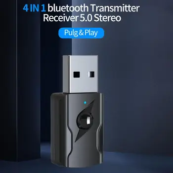 80% Off 4 in 1 USB Bluetooth Transmițător Receptor cu Dublă Ieșire Calculator Masina de TELEVIZIUNE Adaptor