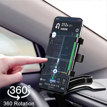 Multifuncțional tablou de bord masina cu suport pentru telefon de 360 de grade suport de telefon mobil masina oglinda retrovizoare parasolar navigare GPS suport