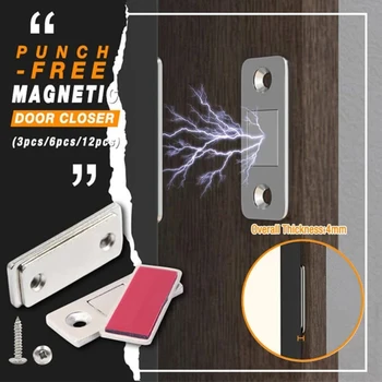 1Set Ușa se Oprește cu Șurub Autocolant Puternic, mai Aproape de Usa Magnetic Ușă Catch Zăvor Ușă Magnet Mobilier Cabinet Dulap Ultra
