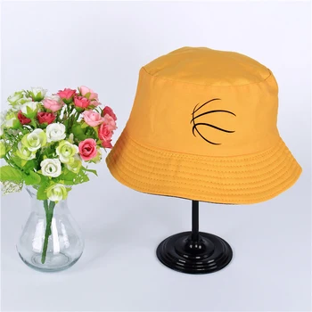 Basketballer Logo-Palarie De Vara Femei Barbati Panama Pălărie Găleată Basketballer Design Plat Parasolar Pescuit Pescar Pălărie