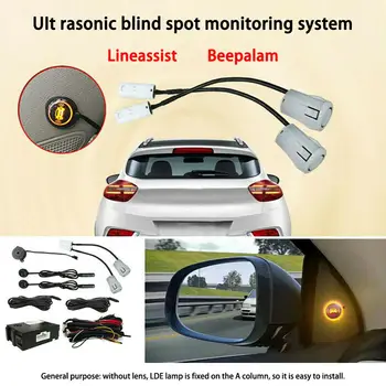 LED-uri Auto la fața Locului Orb Zona de Monitorizare a Sistemului de Detectare BSD BSA BSM Senzor Ultrasonic de Distanță de Asistență de Conducere Auto de Securitate