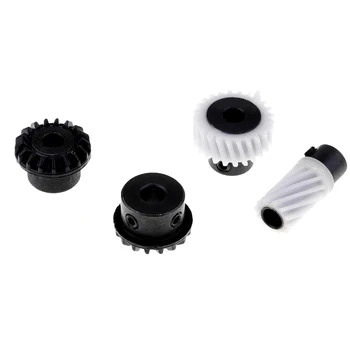 4 Bucati de Plastic & Metal Cârlig Rotativ Bevel Gear pentru Mașină de Cusut Singer 502 507 509 518 522